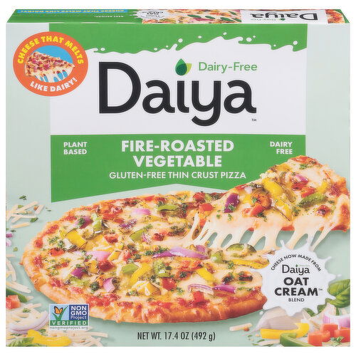 Daiya Pizza, Gluten-Free, Thin Crust, Fire-Roasted Vegetable