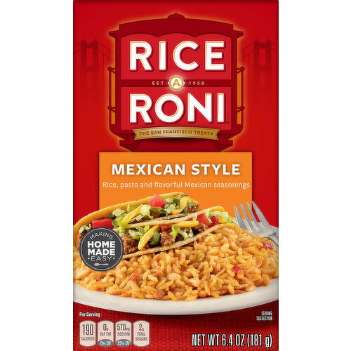 Rice A Roni Rice A Roni Rice Pasta Mexican Style 6.4 Oz