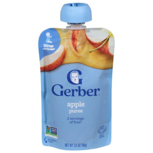 Gerber Sitter 2nd Foods Apple Puree - 3.5 Ounce
