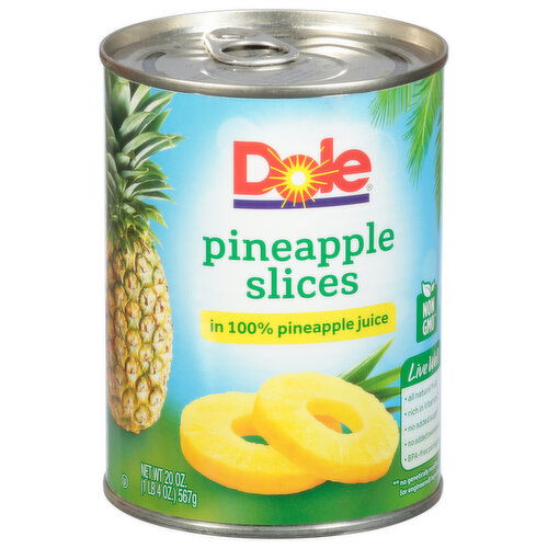 Dole Pineapple Slices, in 100% Pineapple Juice