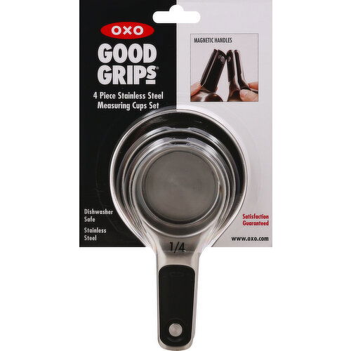 Good Grips Measuring Cup Set, Stainless Steel, 4 Piece