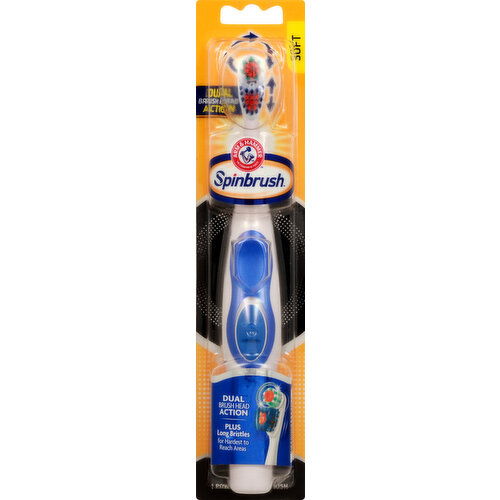 Spinbrush Powered Toothbrush, Dual Action, Soft