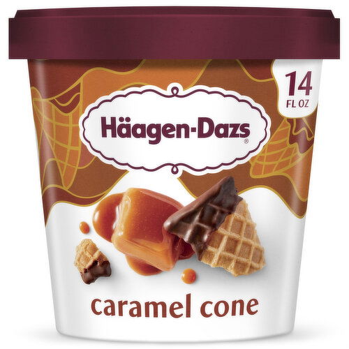 Haagen-Dazs Caramel Cone Ice Cream - 14 Fluid Ounce