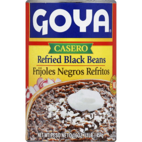 Goya Refried Black Beans, Casero