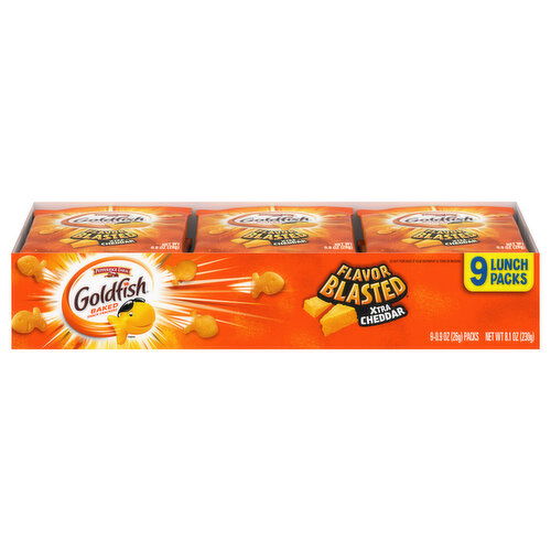 Goldfish Snack Crackers, Xtra Cheddar, Baked