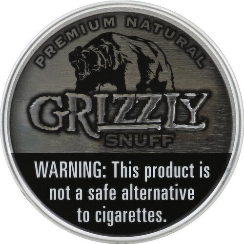 Grizzly Snuff, Moist, Premium Natural