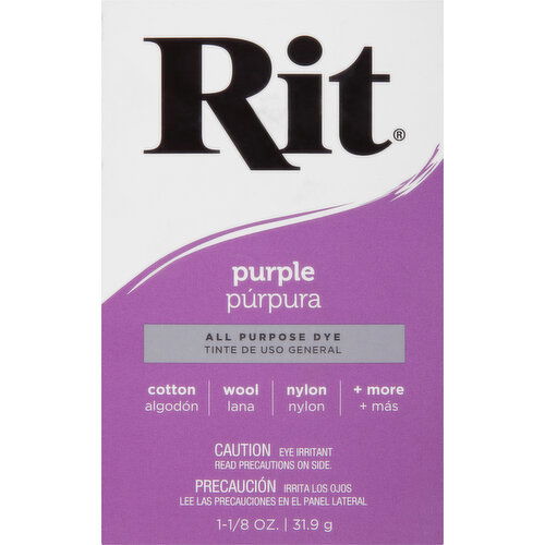Rit All Purpose Dye, Purple - 1.125 Ounce
