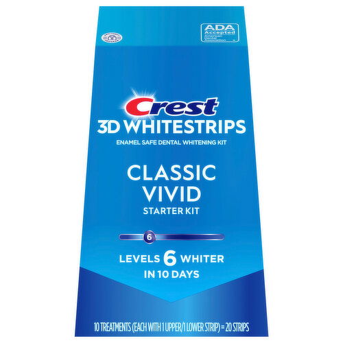 Crest Whitening Kit, Enamel Safe Dental, Classic Vivid