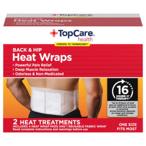 TopCare Heat Wraps, Back & Hip