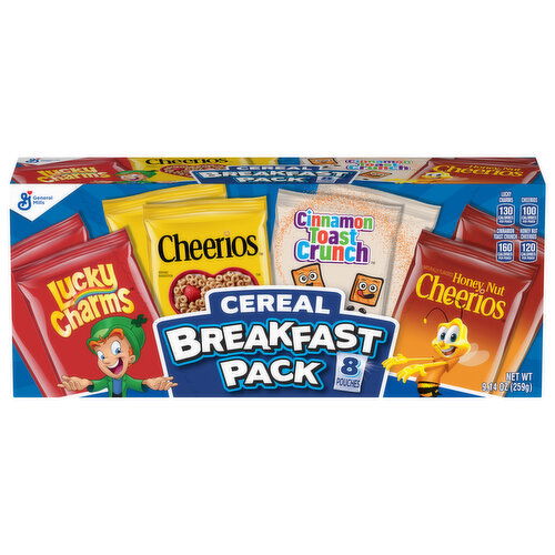 General Mills Assorted Cereal Breakfast Pack - 8 Each