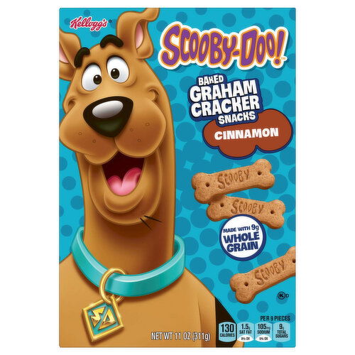 Scooby-Doo! Graham Cracker Snacks, Cinnamon, Baked