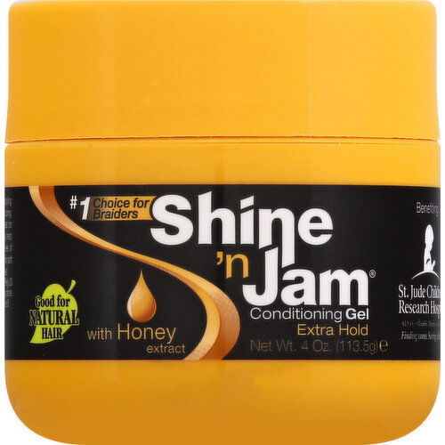 Shine n Jam Conditioning Gel, with Honey Extract, Extra Hold