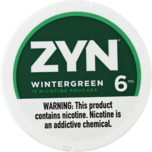 Zyn Nicotine Pouches, 6 mg, Wintergreen