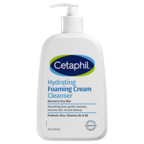 Cetaphil Hydrating Foaming Cream Cleanser - 16 Fluid Ounce