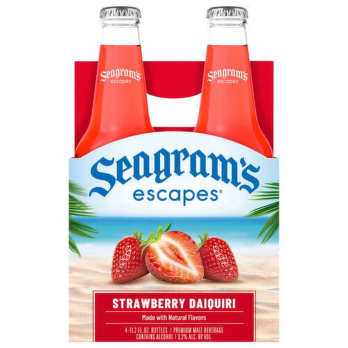 Seagram's Escapes Malt Beverage, Premium, Strawberry Daiquiri