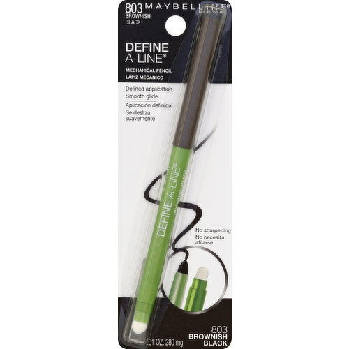 maybelline Mechanical Pencil, Brownish Black 803