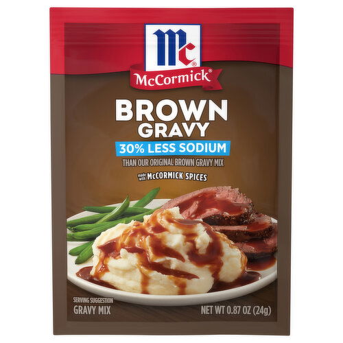 McCormick 30% Less Sodium Brown Gravy Seasoning Mix