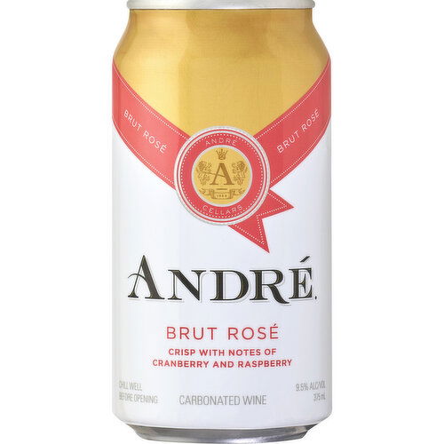 Andre Brut Rosé Champagne Sparkling Wine Single Serve