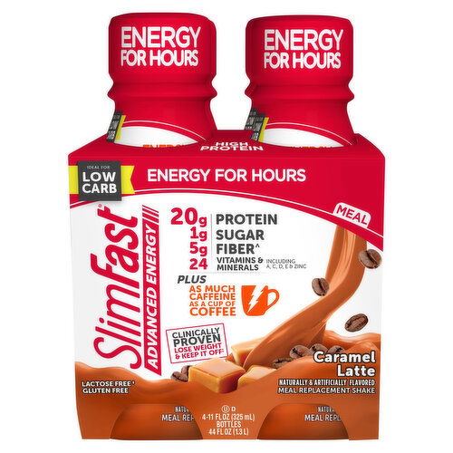 SlimFast Meal Replacement Shake, Caramel Latte, Coffee House