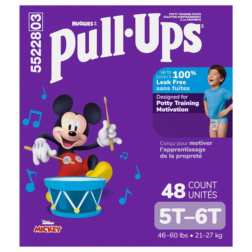 Pull-Ups Boys Disney Junior Mickey Potty Training Pants - 48 Each