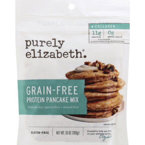 Purely Elizabeth Pancake + Waffle Mix, Grain-Free, Collagen, Recipe No. 18