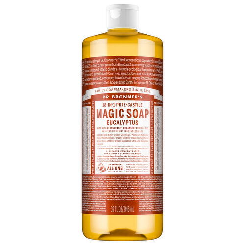 Dr. Bronner's Magic Soap, Pure-Castile, 18-in-1, Eucalyptus