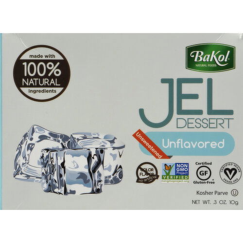 Bakol Jel Dessert, Unsweetened, Unflavored