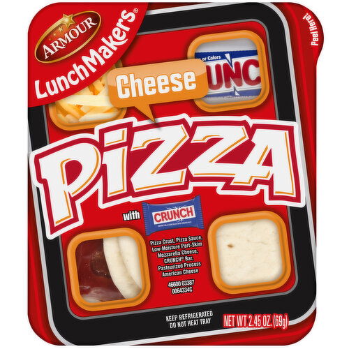 LunchMakers Lunchmakers Cheese Pizza Portable Meal Kit With Crunch Bar - 2.45 Ounce