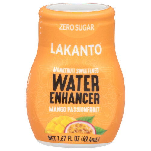 Lakanto Water Enhancer, Zero Sugar, Mango Passionfruit - 1.67 Fluid Ounce