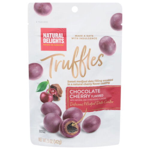 Natural Delights Truffles, Chocolate Cherry Flavored