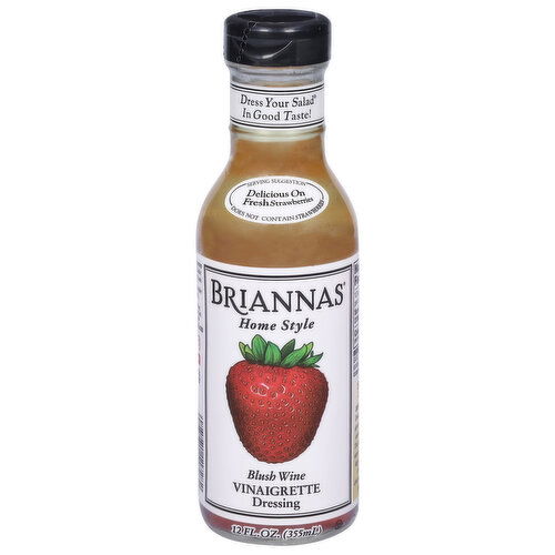 Briannas Homestyle Vinaigrette Blush Wine Dressing - 12 Fluid Ounce
