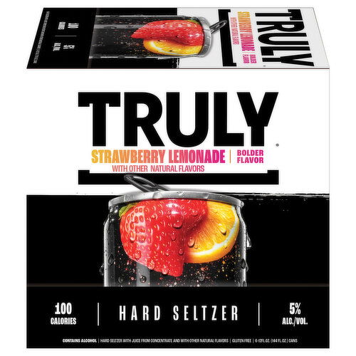 Truly Strawberry Lemonade Hard Seltzer - 6 Each