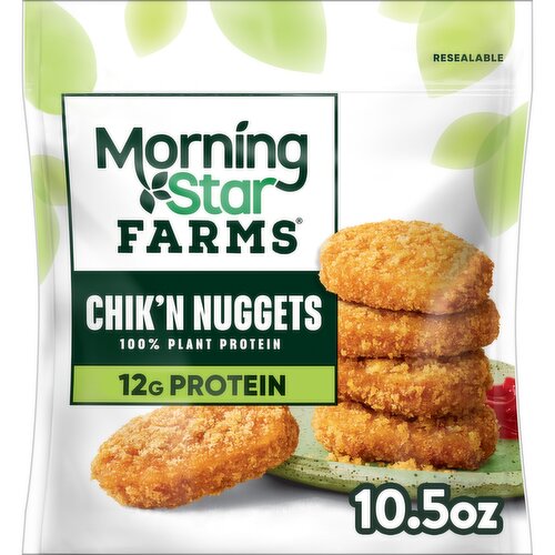 MorningStar Farms Plant Based Chik'n Nuggets, Original - 10.5 Ounce