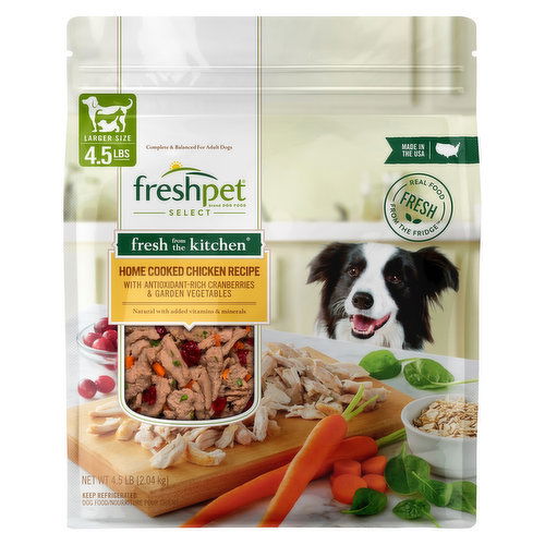 Freshpet Dog Food, Home Cooked Chicken Recipe, Larger Size