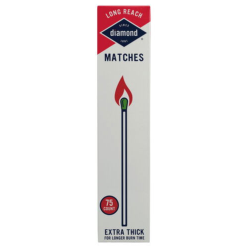 Diamond Matches, Long Reach, Extra Thick