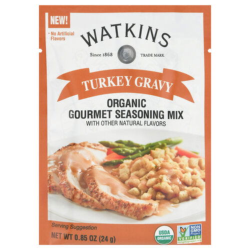 Watkins Gourmet Seasoning Mix, Organic, Turkey Gravy