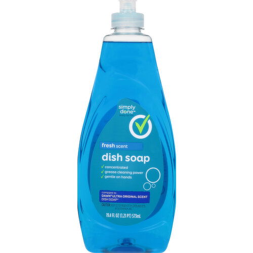 Simply Done Dish Soap, Fresh Scent