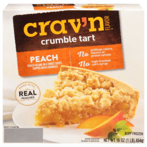 Crav'n Flavor Crumble Tart, Peach