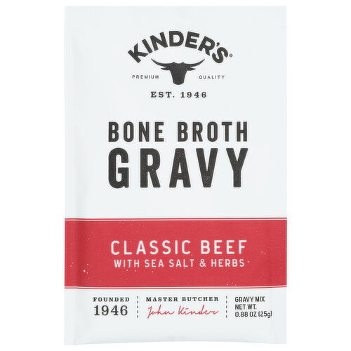 Kinder's Gravy, Bone Broth, Classic Beef