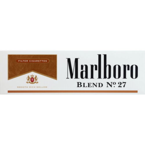 Marlboro Cigarettes, Blend No. 27, Flip-Top Box