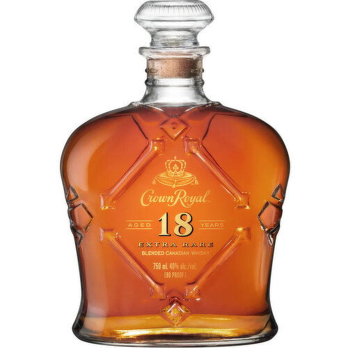 Crown Royal Aged 18 Years Extra Rare Canadian Whisky, 750 ml    