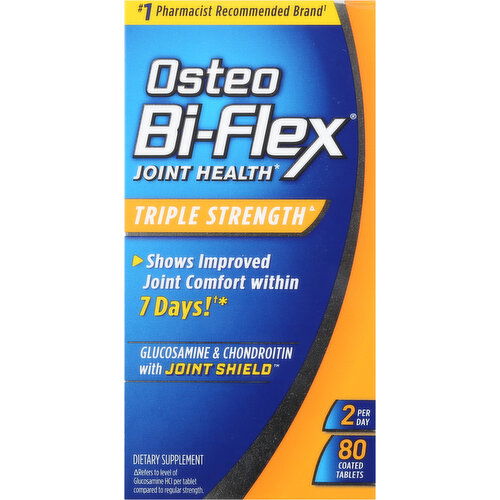 Osteo Bi-Flex Glucosamine & Chondroitin with Joint Shield, Triple Strength, Coated Tablets