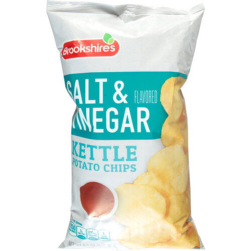 Brookshire's Potato Chips, Kettle, Salt & Vinegar Flavored