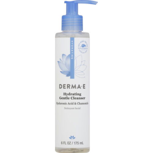 Derma E Facial Cleanser, Gentle, Hydrating