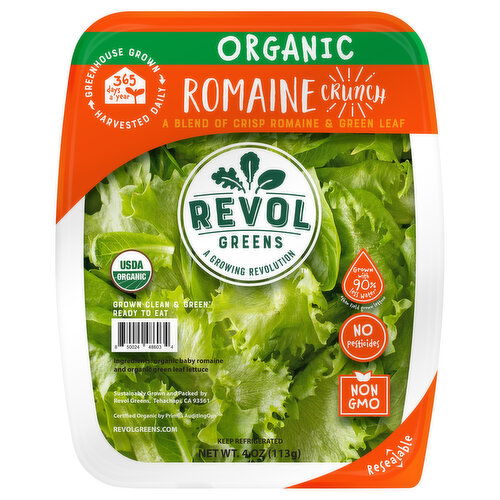 Revol Greens Romaine, Organic, Crunch
