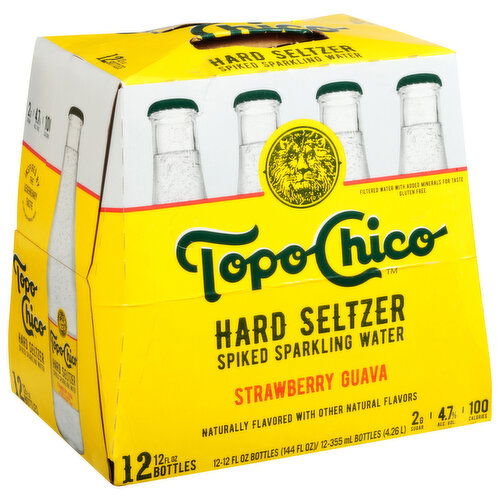 Topo Chico Hard Seltzer, Strawberry Guava