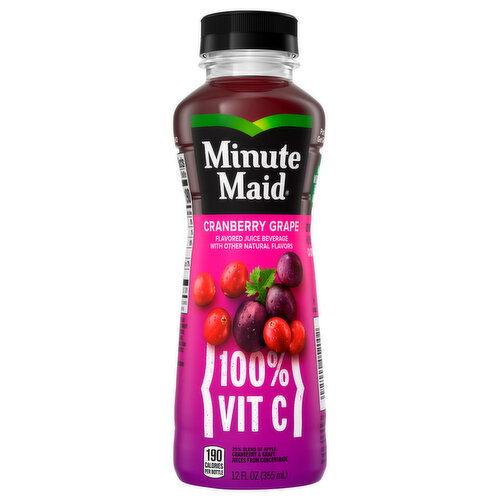 Minute Maid  Cranberry Grape Bottle