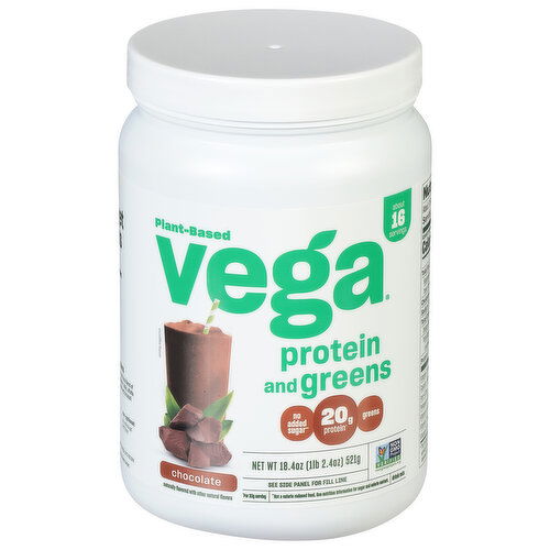 Vega Drink Mix, Protein & Greens, Chocolate