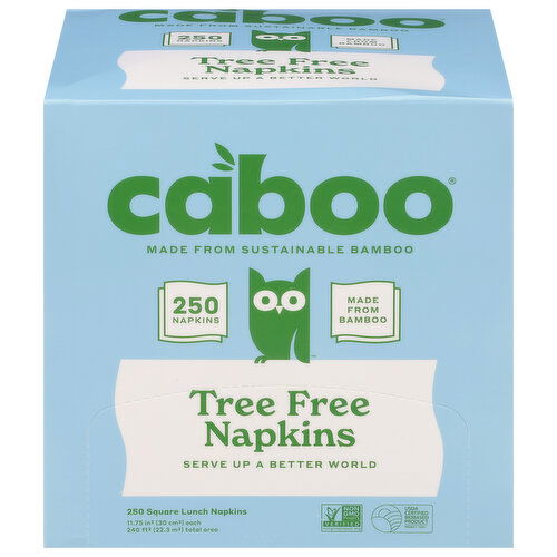 Caboo Lunch Napkins, Square, Tree Free