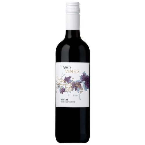 Two Vines Merlot Washington Red Wine, 750 ml    